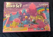 Princess Unicorn Sensory Bin Sandbox for Girl Kid Toys, 2lbs Color Sensory Sa...