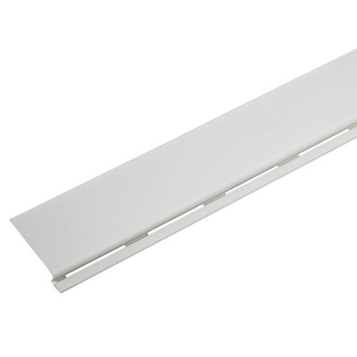 Solid 4 ft. White Vinyl Surface Tension Gutter Guard