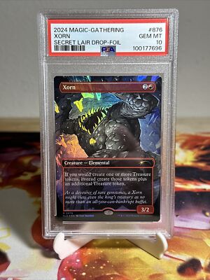 MTG Xorn, D&D Secret Lair Bonus Card, Borderless Foil PSA 10 | eBay
