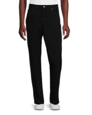 George Men's Premium 5-Pocket Straight Leg Stretch Pants, Black. Size 40x32 NWT