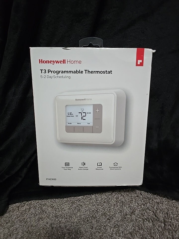 Honeywell Home T3 Programmable Thermostat 5-2 Day Scheduling RTH6360D White