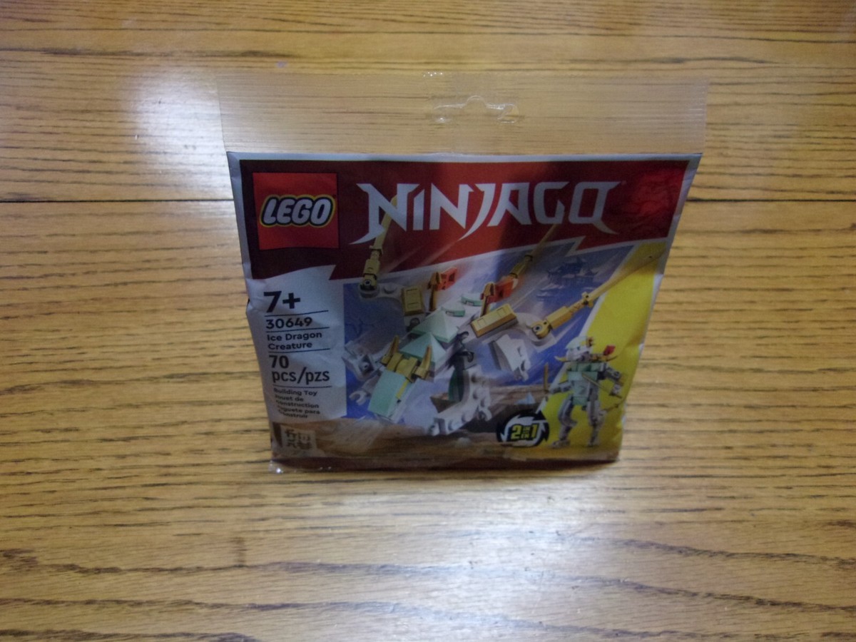 IN HAND New 2023 Lego Ninjago 30649 2 in 1 Ice Dragon Creature