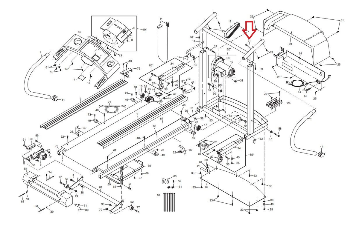 Proform 390Pi RT2.0 395 CW 395 Pi Crosswalk 395CW Treadmill Main
