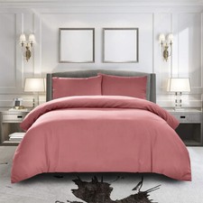 100% Egyptian Cotton Duvet Quilt Cover Bedding Set Double King Super King Size