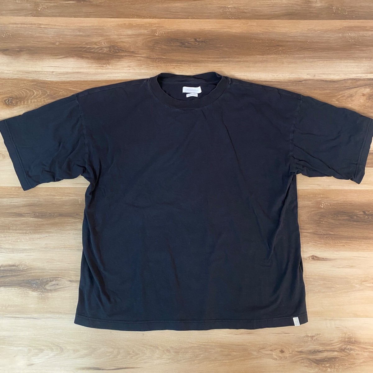 Standard Cloth Shirt Mens XL Black Cotton Relaxed Oversized Tee | eBay