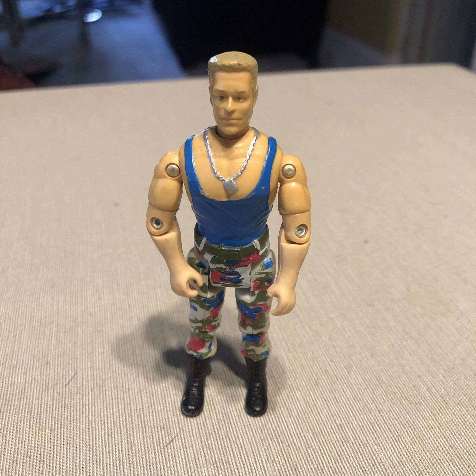 1993 Hasbro Capcom Street Fighter Movie COLONEL GUILE 12” Figure Box GI Joe