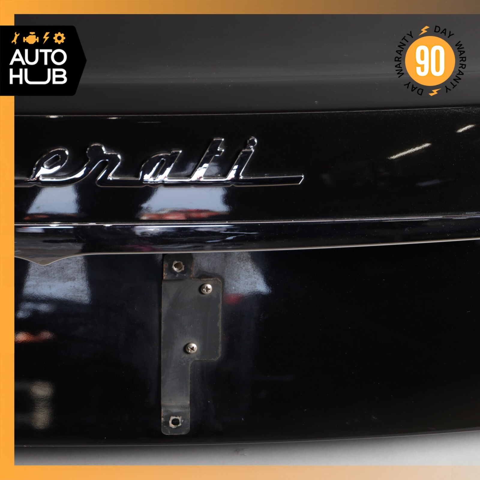 08-19 Maserati GranTurismo M145 Coupe Trunk Lid Panel Assembly Black OEM