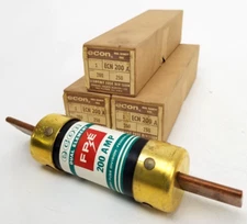 Lot of 3 - ECN-200 FPE Dual Element Fuse 200 Amp - Next Day Option - New