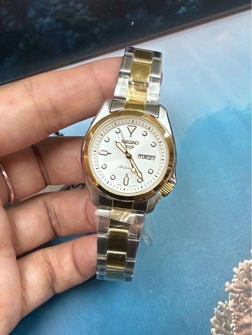 Seiko 5 Sports SRE004K1 Two-Tone Gold Stainless Steel Automatic