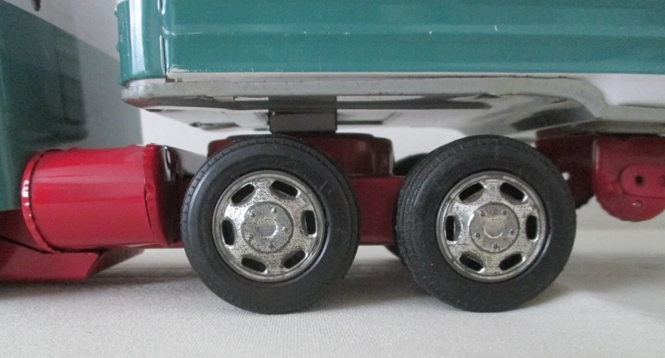 Toy Safeway Grocery Store 16” Tin Litho Friction Semi Truck #182B 1960s Japan B - Image 3 of 4