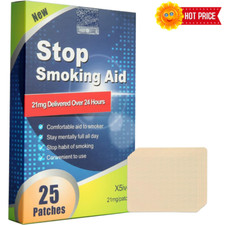Smoking Aid Stop Smoking Patches, Step 1, Step 2, Step 3 Nicotine Patches 25...