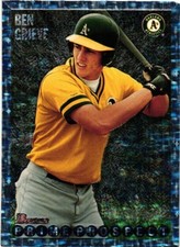 1995 BOWMAN PRIME PROSPECT BEN GRIEVE RC ROOKIE BASEBALL CARD $0.99 VALUE BOX
