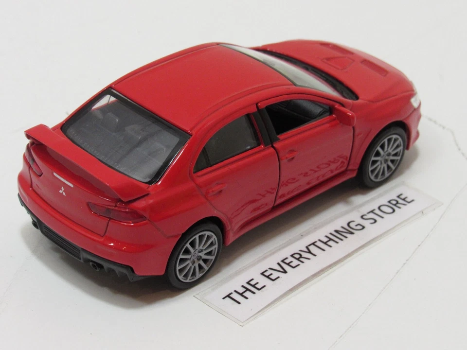 WELLY MITSUBISHI LANCER EVOLUTION X RED 4.75 INCHES LONG FREE SHIP - Image 2 of 4