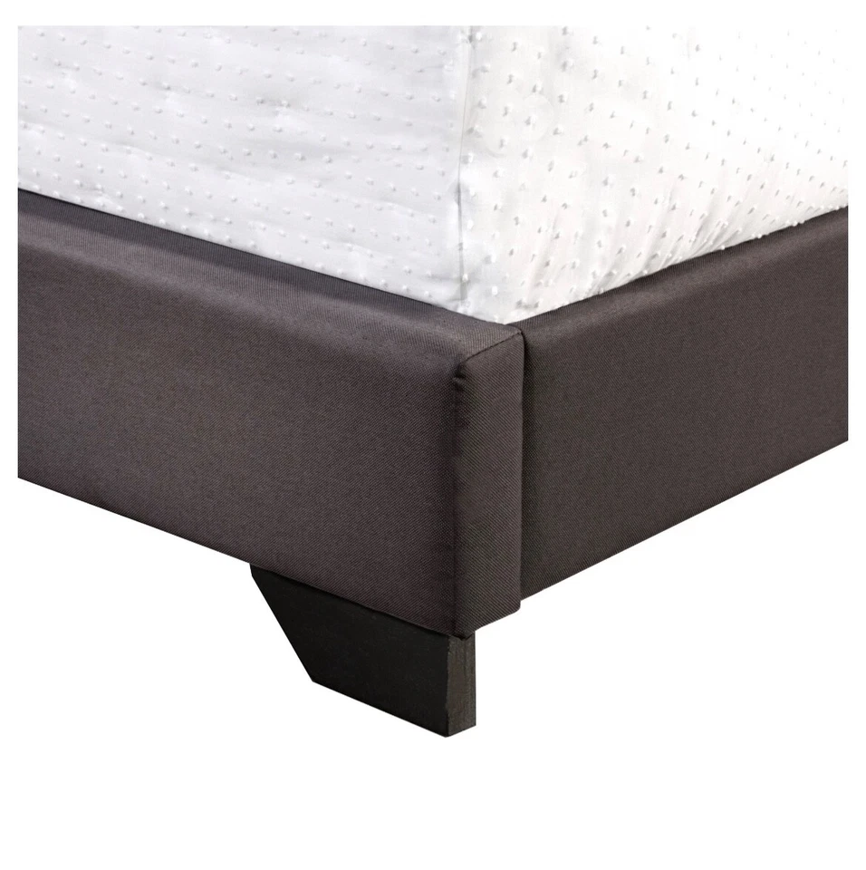 Willow Nailhead Trim Upholstered Full Bed, Charcoal - Image 3 of 4
