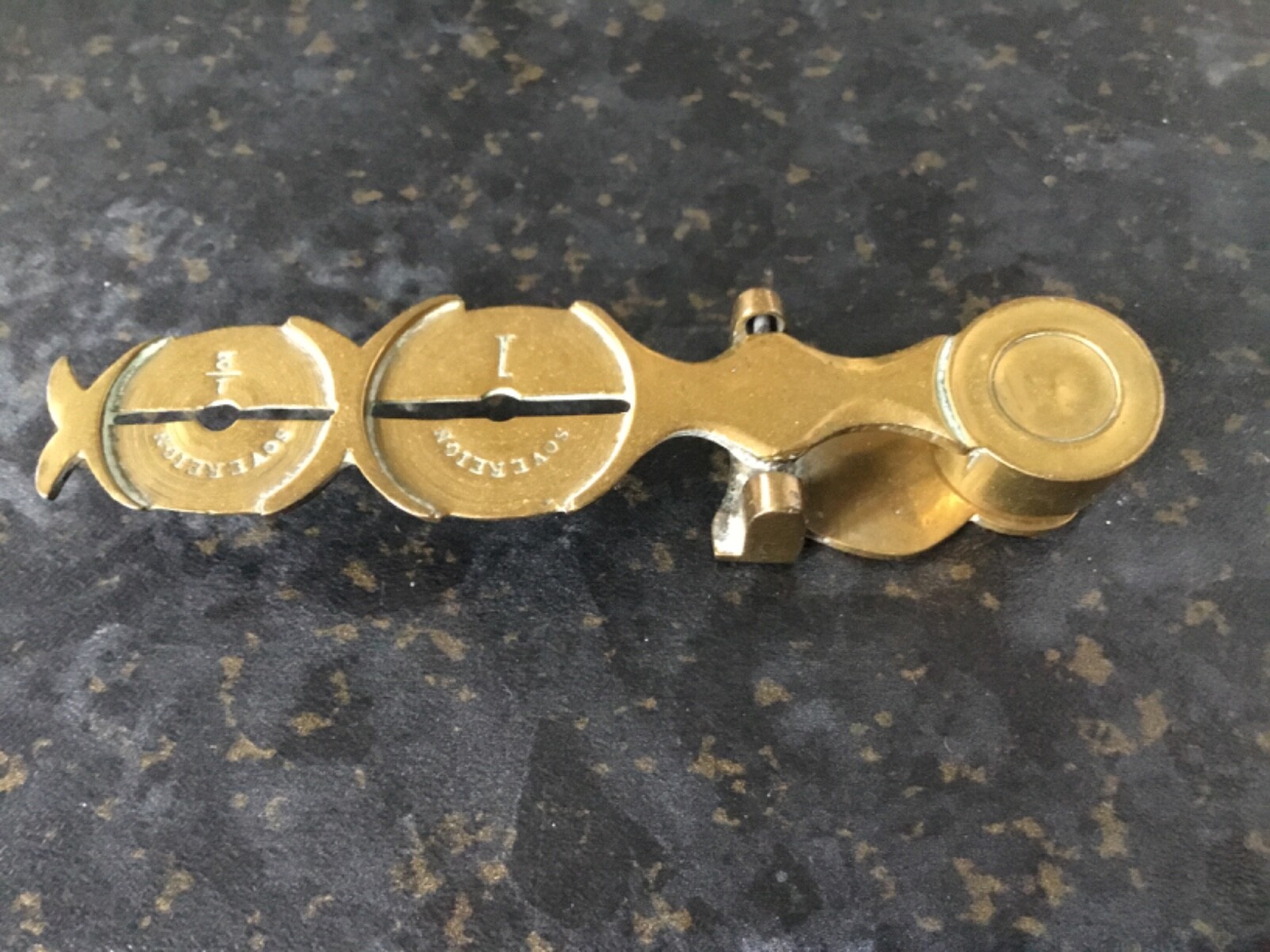 Vintage Brass SOVEREIGN Balance/Rocker Scale For Full Sovereign & 1/2