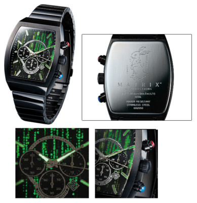 Matrix Resurrections Awakening Chronograph Quartz Watch Black Limited ...