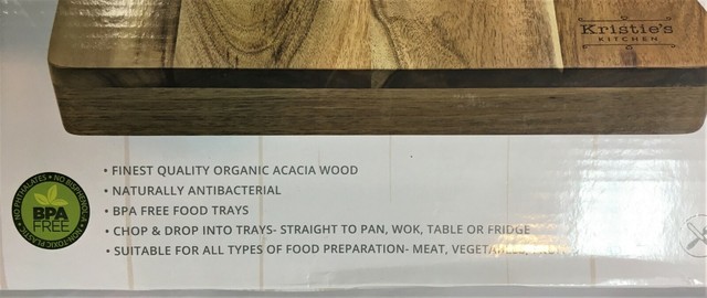 Cutting Board With Trays Organic Acacia Wood Butcher Block With