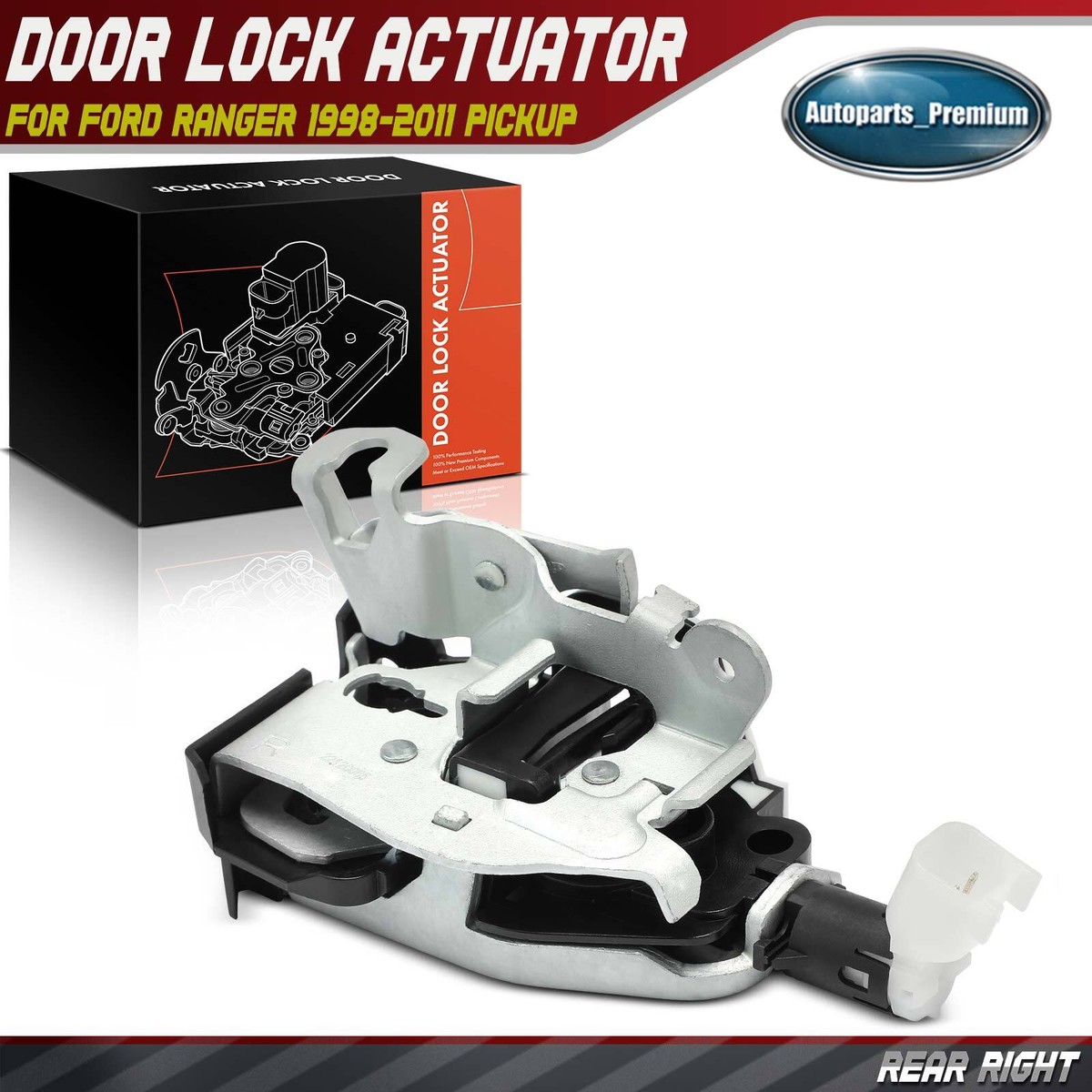 Door Latch Lock Lower Rear Right Passenger for Ford Ranger 98-11