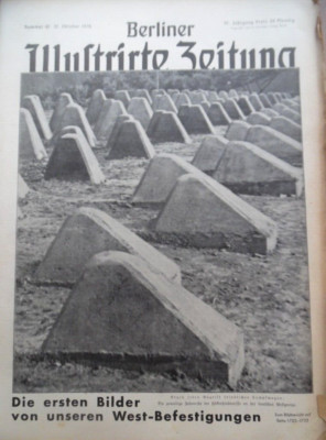 BERLINER ILLUSTRIRTE ZEITUNG 43 - 1938 B Westwall Sudeten Nürnberg Greta Grabo