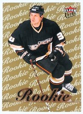 2007-08 Fleer Ultra Hockey #201 Aaron Rome Ducks Gold Medallion Rookie Card NM!