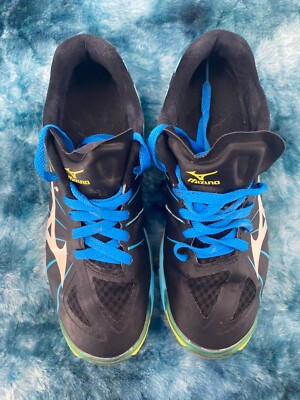 Mizuno Wave Lightning SR Touch Women's Volleyball Shoes Black Sneakers Size 8