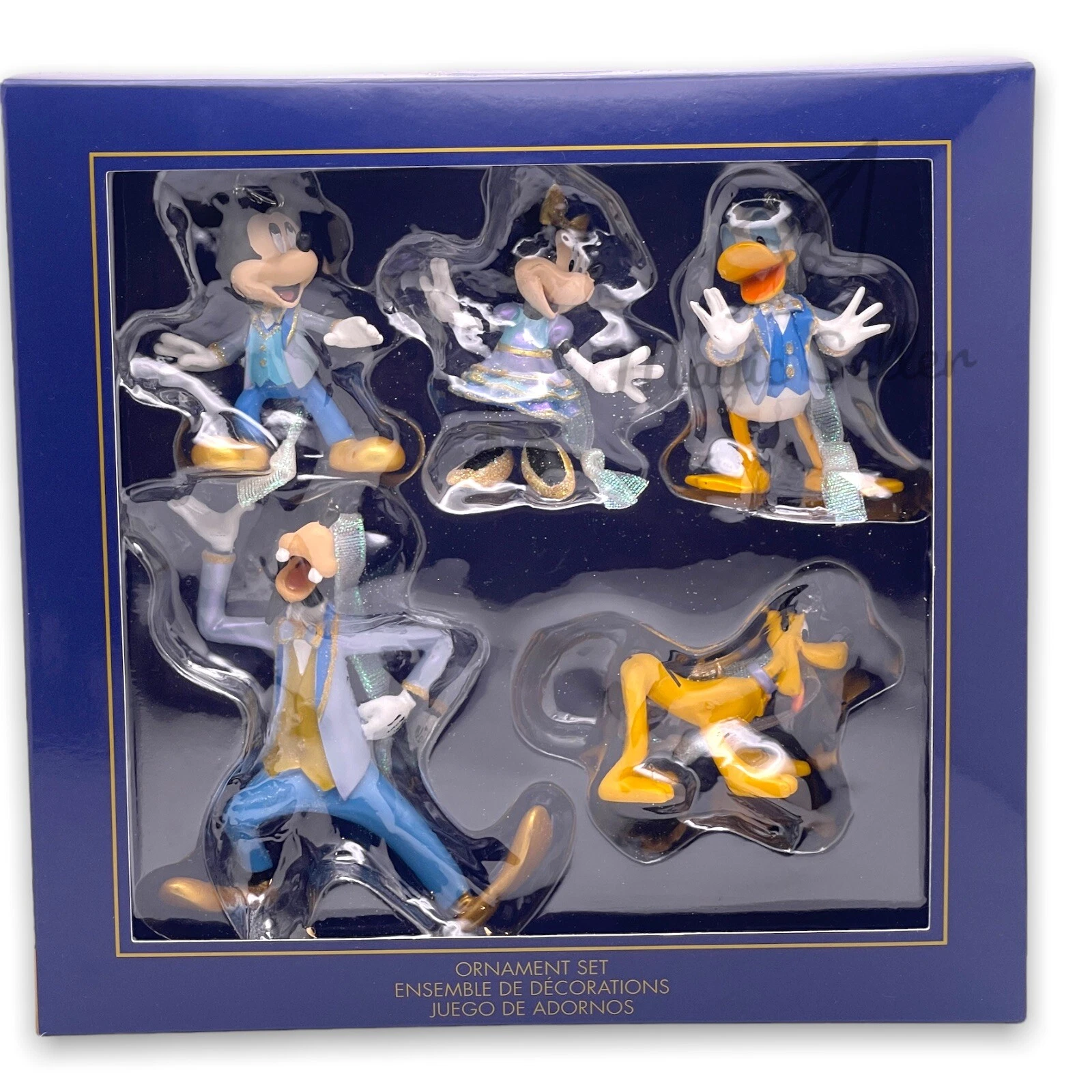 Fab 5 Holiday Ornament Set — Disney Parks Mickey & Friends, 50th Anniversary New