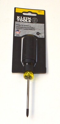 Klein Tools #1 Philips-Tip Screwdriver, 3'' Round Shank *New* 603-3