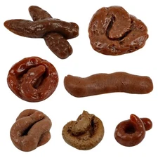 Chivao 7 Pieces Fake Poo Realistic Fake Turd Prank Lifelike Poo Toy Gags and ...