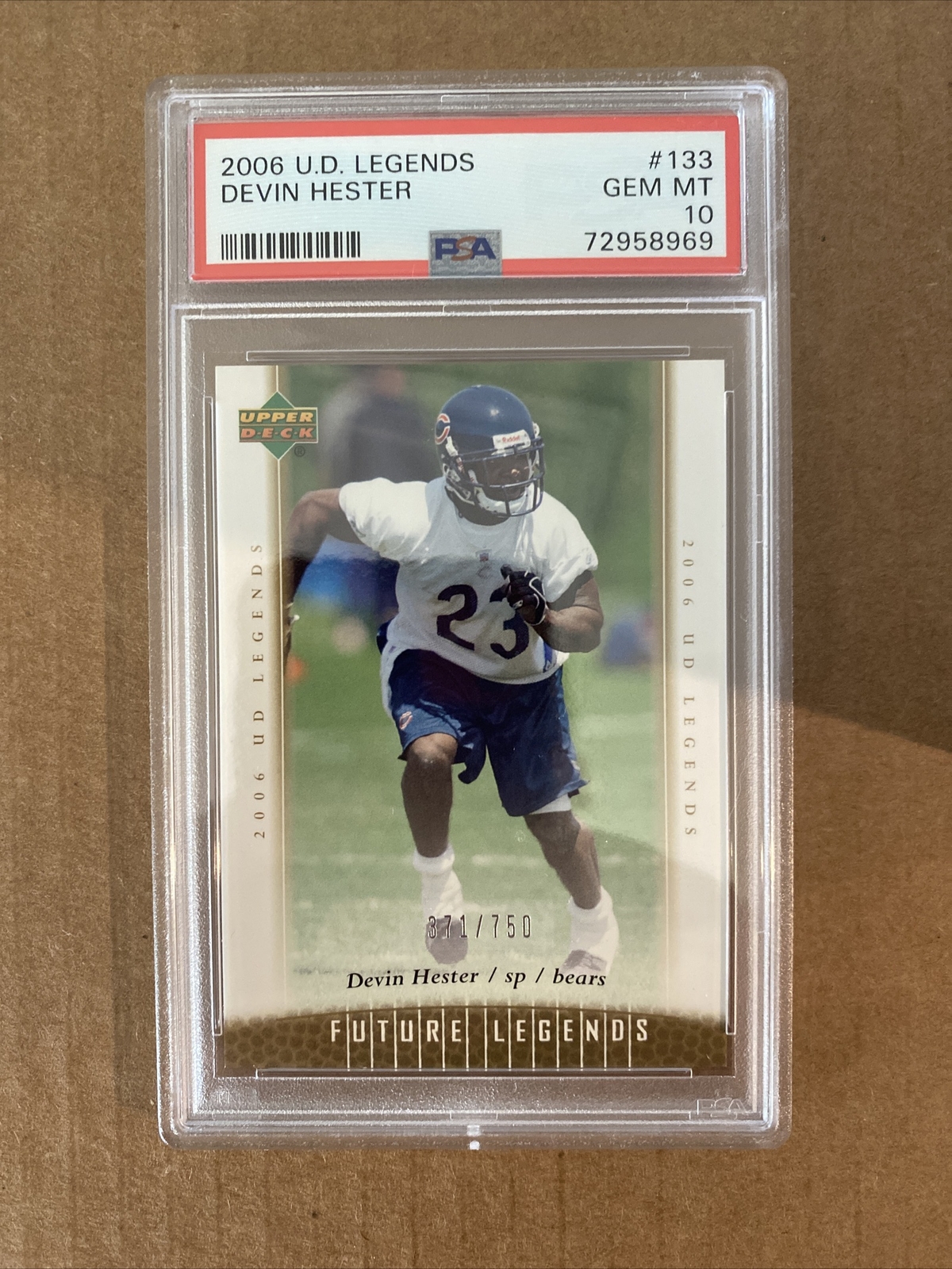 Devin Hester Upper Deck Legends #133 Base