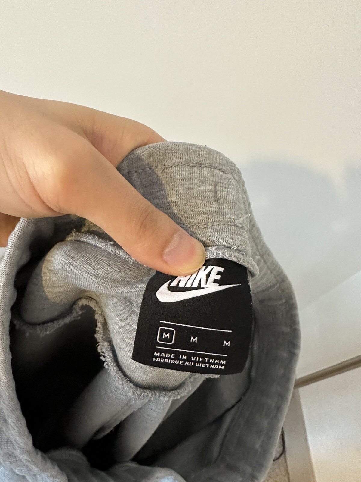 Used Nike Sportswear Tech Fleece Joggers Grey Medium Gem