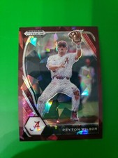 Peyton Wilson 2021 Panini Prizm Draft Picks Burgundy Cracked Ice Prizm 15/23 