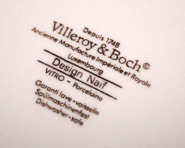 Vtg VILLEROY & BOCH Naif Garanti Love Vitro Porcelain THE ARK Trinket