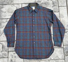 Vintage Pendleton Wool Button Up Flannel Shirt New With Tags HAS HOLES
