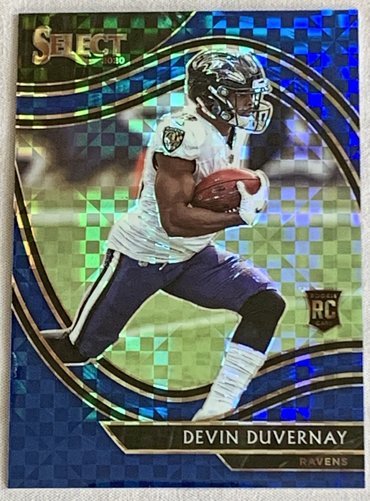 Devin Duvernay 2020 Panini Select Field Level Blue Prizm /49