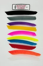 Trueflight Full Length Feathers - Left/Right Wing -  Solid Color