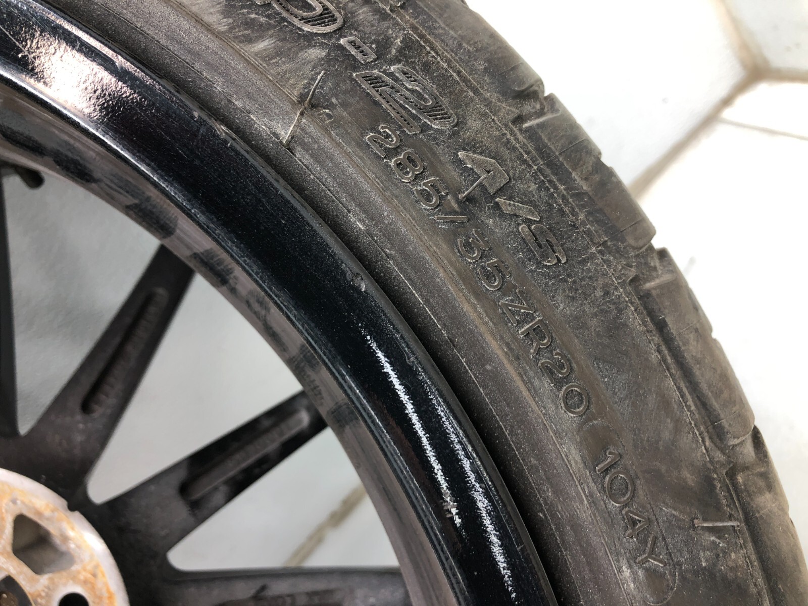 2014-2020 MASERATI GHIBLI S Q4 REAR WHEEL RIM TIRE 20" 20x11 OEM BLAQUE DIAMOND.