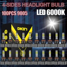 Whosesales 100x 4-sides 9005 Hb3 Led Headlight Kit High Low Beam Foglight 6000k Whosesales 100x 4-sides 9005 Hb3 Led Headlight Kit High Low Beam Foglight 6000k