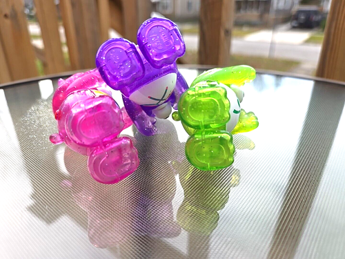 Care Bears Collectible Figures TCFC Glitter Edition Share Cheer Good Luck RARE Y - Picture 8 of 14