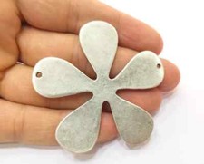 Flower Connector Antique Silver Plated Charms jewelry Accessories G18668