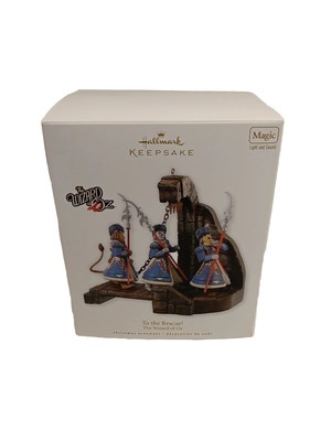 Hallmark Keepsake The Wizard of Oz To The Rescue! 2010 Light Sound Ornament NIB