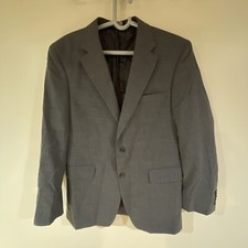 Jos A Bank Sport Coat Men 41R Charcoal Gray Suit Jacket Two Button Wool Blazer