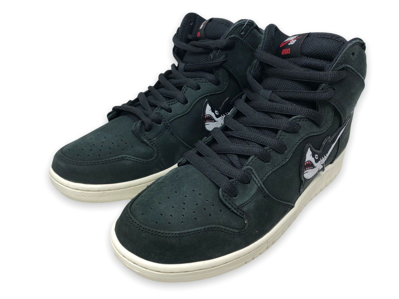 Nike SB Dunk High Pro ISO Oski Shark Black/White-Sail Mens Size