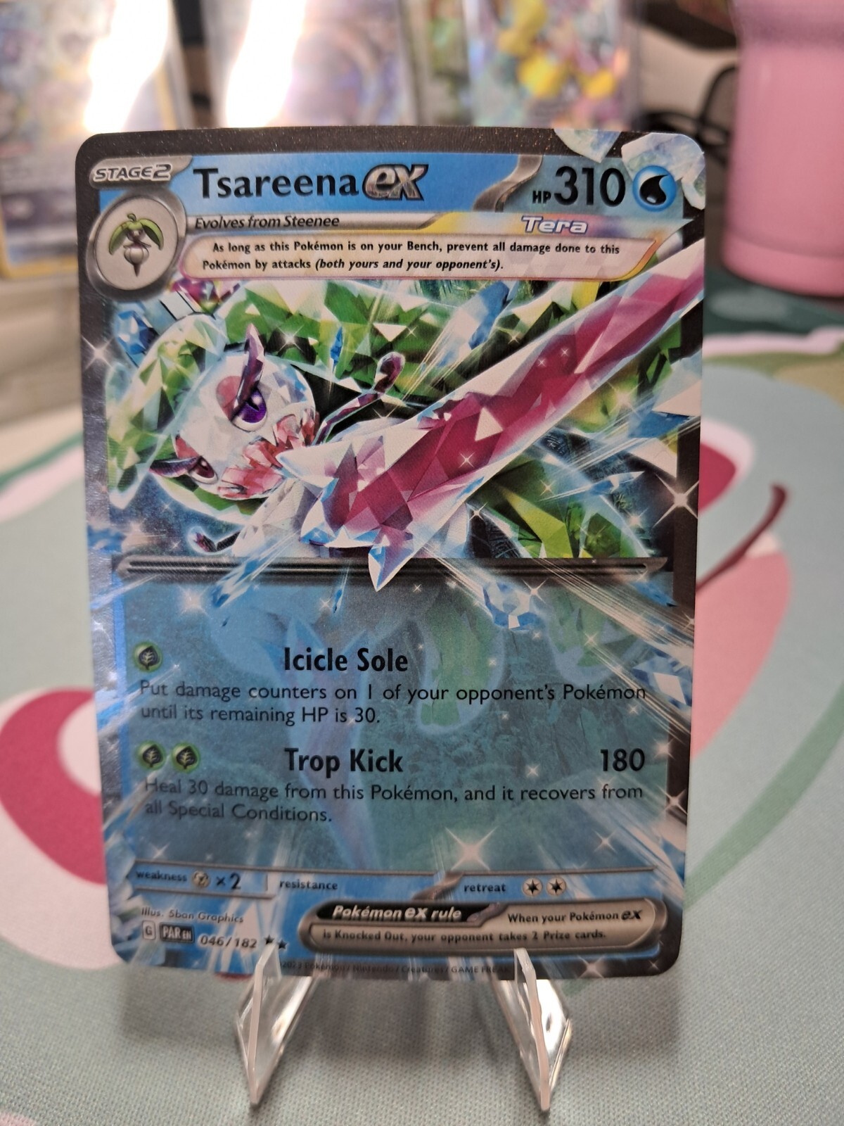 Tsareena ex 046/182 Paradox Rift Double Rare Holo Pokemon TCG Card NM/MINT 🔥