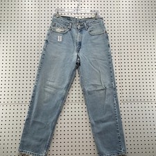 Vintage 90s Levis 550 Blue Denim Jeans Mens Relaxed FITS 31x29.5 Light Wash