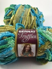 Lot of 2 Bernat Truffles 37 yards Irish Green