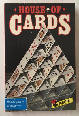 Mastertronic House of Cards 3.5 disc games - 1989 Big Box PC Game