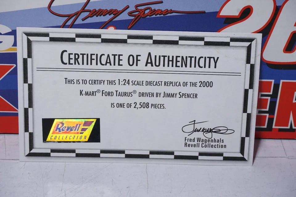 Jimmy Spencer #26 K-Mart Big K 2000 Ford Revell 1:24 Diecast Modelo Nascar Foto 2 de 4