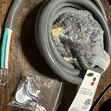 Gray 3 Prong Dryer Cord 10 FT NEMA 10-30P To 3-Wire 30-Amp 250V 7500W Gray