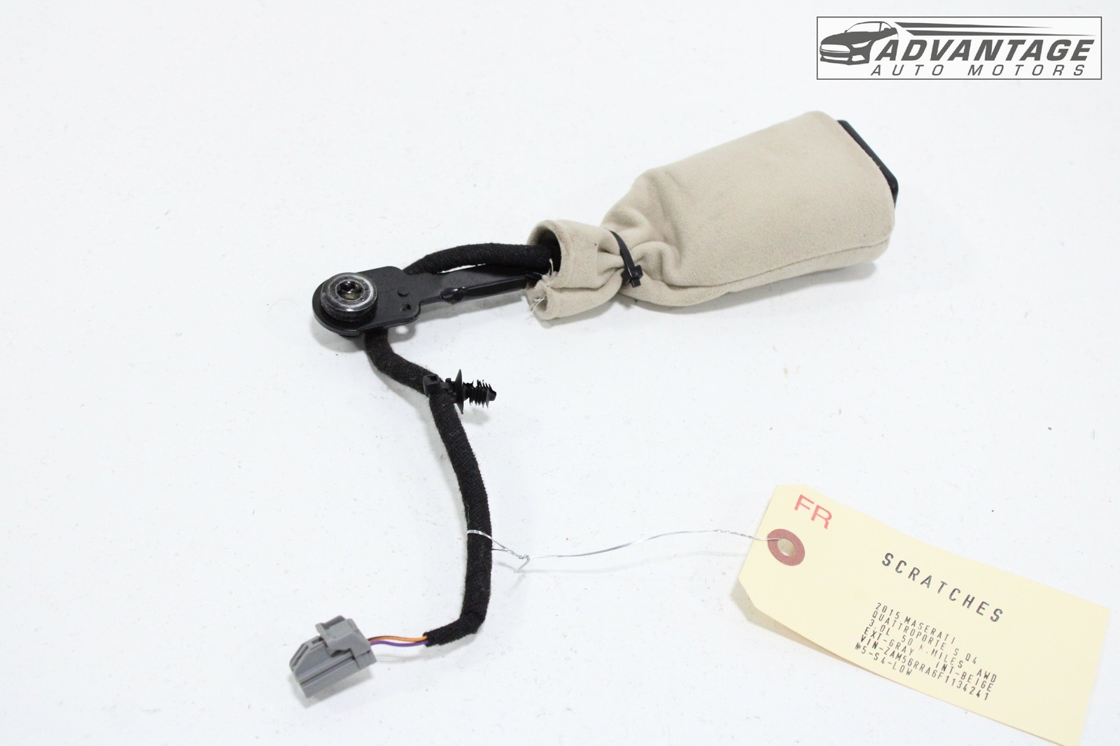 2014-2021 MASERATI QUATTROPORTE FRONT RIGHT PASSENGER SIDE SEAT BELT BUCKLE OEM