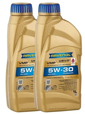 RAVENOL VMP SAE 5W-30 Motoröl 2 Liter BMW LL-04/MB-Freigabe229.51/Porsche C30